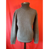 Eleventy Men's Green Roll Neck Knit 100% Wool Jumper Size S