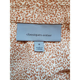 Classiques Entire Brown Animal Print Dress Size 0 / XS