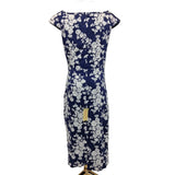 Jolie Moi Navy White Floral Print Dress, Size 12