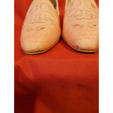 Rainbow Cub Women's Peach Ocassion Silk Custom Heels Shoes Size 4 1/2