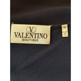 Valentino Boutique Women's Navy Silk Top Size 10.