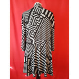 Joseph Ribkoff Women's Black Grey Jersey Tunic Size 18