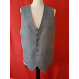 House of Cavani Men's Light Blue 3 Piece Wool Blend Suit Size UK 34R EU 44R.