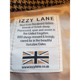 Izzy Lane Women's Black Grey Check Wool Jacket Size S