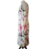 Phase Eight White Floral Print Dress Size 16