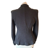 Armani Collezioni Womens Charcoal Grey Single Button Blazer Jacket UK 14 IT 46