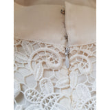 Giambattista Valli White Crochet Skirt Size S