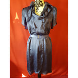 Мint Jodi Arnold Navy 100% Silk Dress Size 2 / XS