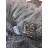 Fendi Womens Dark Green Leather Fur Vest Size 36 EU 8 UK