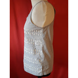 THEORY Women's Grey Embroidered Top Size S