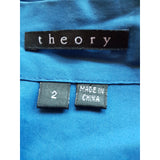 Theory Navy Cotton Blend Dress Size 2 / XS