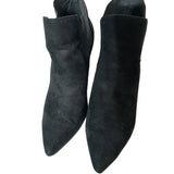 Carvela Black Suede Pointed Toe Chelsea Ankle Boots Slim High Heel Size UK 6