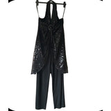 Star By Julien Macdonald Sequin Black Jumpsuit, Size 14.