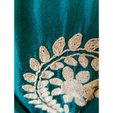 Leaves Of Grass Green Hand Embroidered Dress Size 10 /38