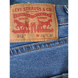 Levi's 512 Men's Blue Jeans Size W31 L30