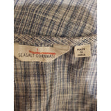 Seasalt Cornwall Blue Cotton Top Blouse with Pockets Size 12