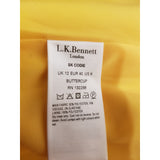 L.K.Bennett Bright Yellow Skirt with Pockets Size 12