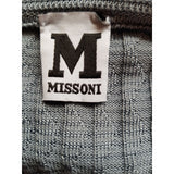 MISSONI Grey 3/4 Sleeves Knit Dress Size M