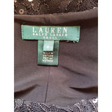 Lauren Ralph Lauren Black Sequin Tulle Shift Dress Size 6 / S.