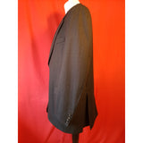 Canali Men's Black Stripe Wool Suit Size 54