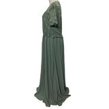 Jolie Moi Green Lace Maxi Dress, Size 18
