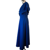 Canella Lane Womens Royal Blue Maxi Dress V-Neck Occasion Size UK 8