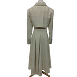 Light Yellow Dress with Cropped Blazer, Size S