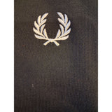 Fred Perry Men's Black Half Zip Sweatshirt Size 3XL