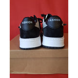Supermade Off Brand Heart #444x Black White Trainers Size 10 UK 44 EU.