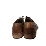 ONE SIX 5IVE Mens Leather Brogues Smart Formal Shoes Tan Brown Size UK 7 EU 41