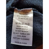 WYSE London Navy Metallic Zip Cardigan Size S