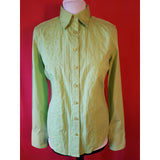 Knowledge Wisdom Truth Women's Green Cotton Shirt Size S