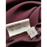 Turnover Collection Purple 100% Silk Dress Size 10 UK 36 EU