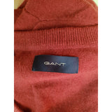 GANT Men's Burgundy Wool Blend Jumper Size XL
