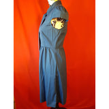 Theory Navy Cotton Blend Dress Size 2 / XS