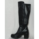 Graceland Womens Black Knee High Boots Chunky Block Heel Platform size5.5