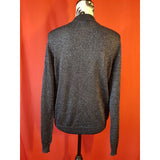 WYSE London Navy Metallic Zip Cardigan Size S