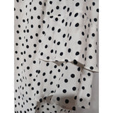 Wallis Women's White Polka Dot Top Blouse Size UK 16
