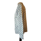 Boden White Green Dot Cotton Shirt Size 22R