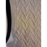 Fred Perry Womens White Button Through Knitted Tank Size 10