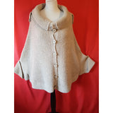 Hugo Boss Women's Beige Knit Poncho Cardigan Size L