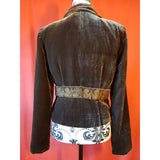 WD NY Women's Brown Velvet Jacket Size 4 / S