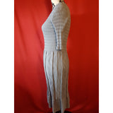 MISSONI Grey 3/4 Sleeves Knit Dress Size M