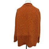Aram Wollen Mills Brackloon Tweed Roll Neck Ladies Sweater - Orange Size XL
