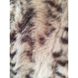 Centigrade Women's Beige Brown Faux Fur Coat Size L.
