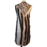 Bottega Veneta Black Grey Silk Dress Size 38 IT 6 UK