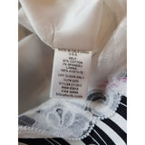 Trina Turk White Black Lilac Cotton Dress Size 2 / XS