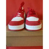 Supermade Off Brand Heart #444x White Red Sneakers Size 10 UK 44EU.