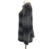 Monsoon Black Grey Stripe Knit Long Jumper Size L