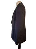 PS Paul Smith Mens Navy Dark Grey Textured 100% Wool Blazer Jacket UK 42 R IT 52